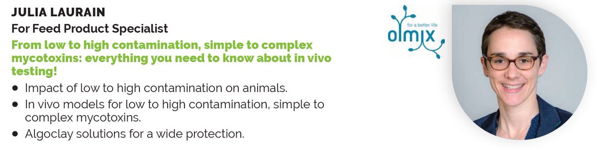 AllAboutFeed's tweet photo. The next presentation is on the Feed Stage presented by Julia Laurain from @olmixgroup. She will talk about “From low to high contamination, simple to complex mycotoxins: everything you need to know about in vivo testing!” Join us here https://t.co/HCEw4JzeXh
#vaaff #animalfeed https://t.co/oIXaUoJWv9