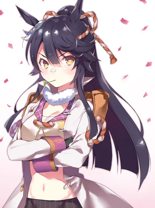 ナリタブライアンかっこよなので描きました(ง ˙˘˙ )ว 