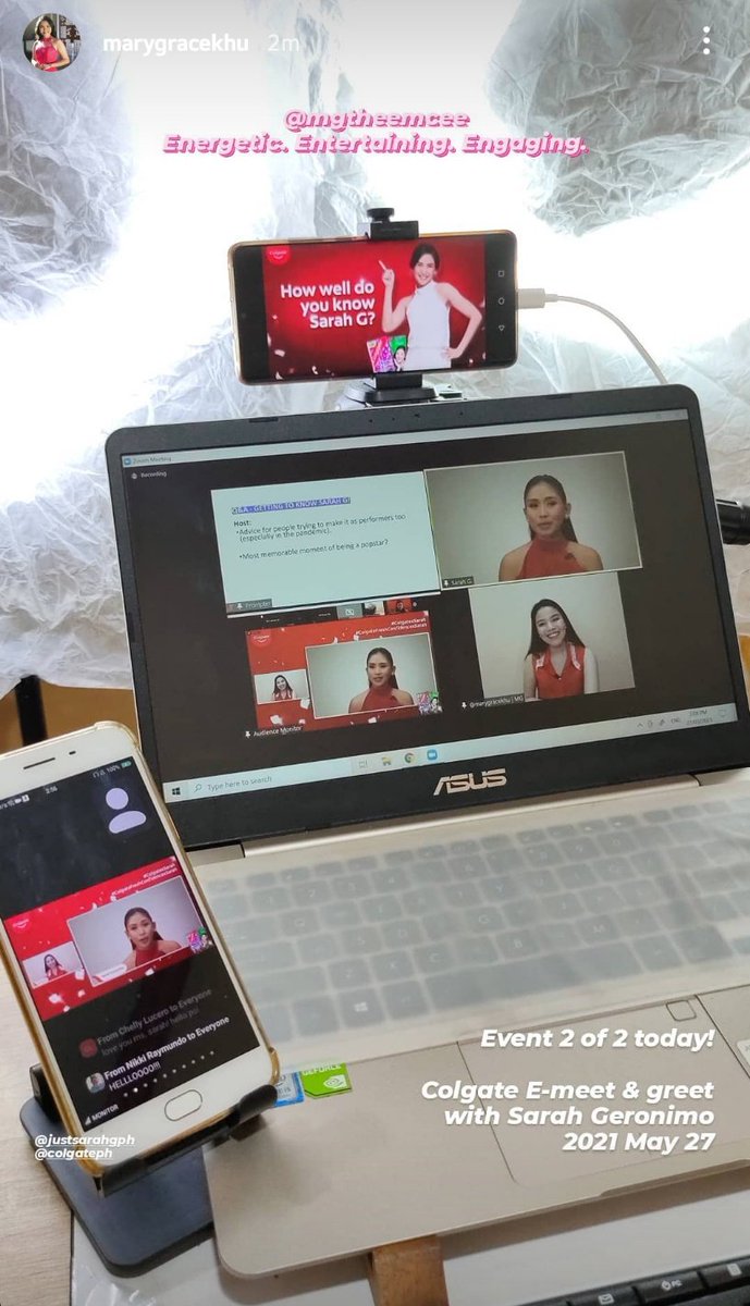 iSpyAshMatt's tweet image. #SarahGeronimo #ColgatePH 

🤩 @JustSarahG @marygracekhu