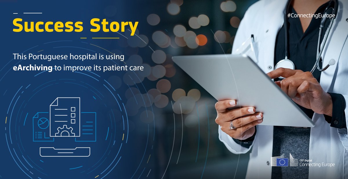 With patient records amounting to 15K meters in height, a Portuguese hospital decided something needed to be done. 📑🩺
🏥 Discover how #eArchiving is helping #healthcare professionals access their patients' clinical history in a #DigitalFormat 👉 europa.eu/!KX88uB