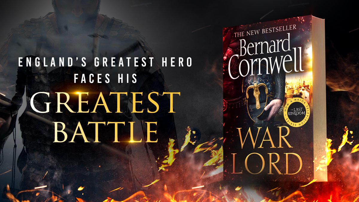 My name is Uhtred, son of Uhtred. My story has become one of legend. But all stories must end… England’s greatest hero faces his greatest battle in #WarLord, the Number One Bestseller by @BernardCornwell. Out today in paperback. > smarturl.it/WarLord-PB-W