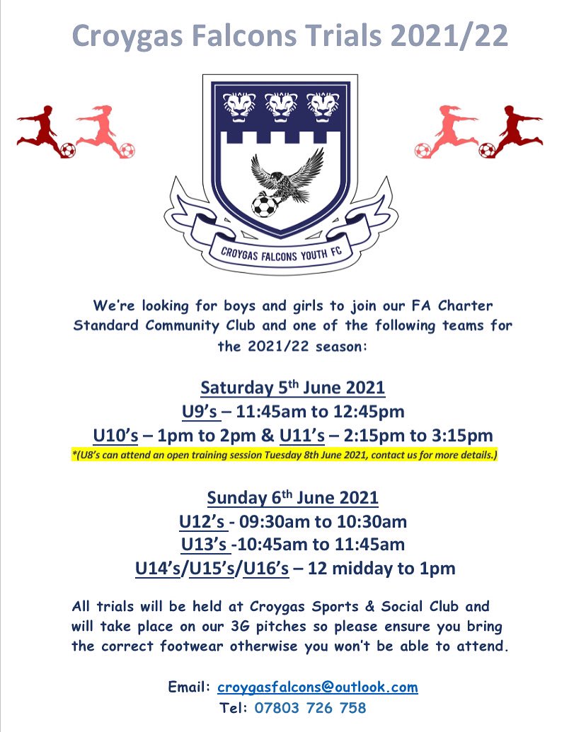 Croygas Falcons YFC tweet media