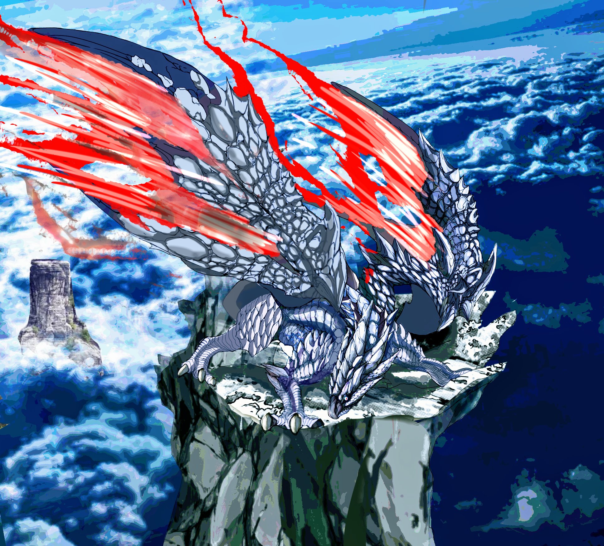 モンスターハンターライズラギアクルス バルファルク 油絵 ヌツキ on X: