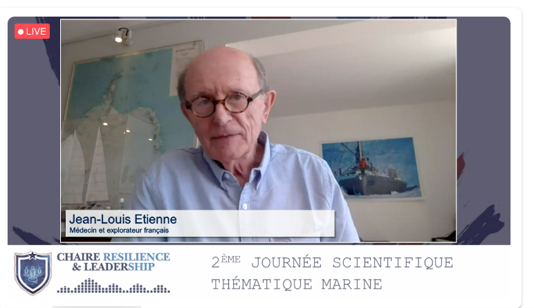 C_Resilience's tweet photo. [🔴 EN DIRECT] Jean-Louis Étienne a participé à de nombreuses expéditions : Himalaya, Groenland, Patagonie, la course autour du monde avec Eric Tabarly. Il nous fait l'honneur de partager son témoignage pour la session #Marine ⚓ de notre Journée Scientifique.
💻 C'est en #live ! https://t.co/HHxae4AHq0