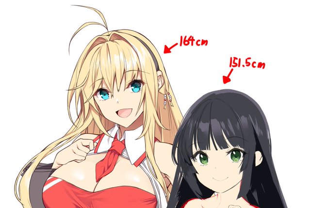 身長差とか等身を調整した結果こんな感じになった(マキの身長は想像) 