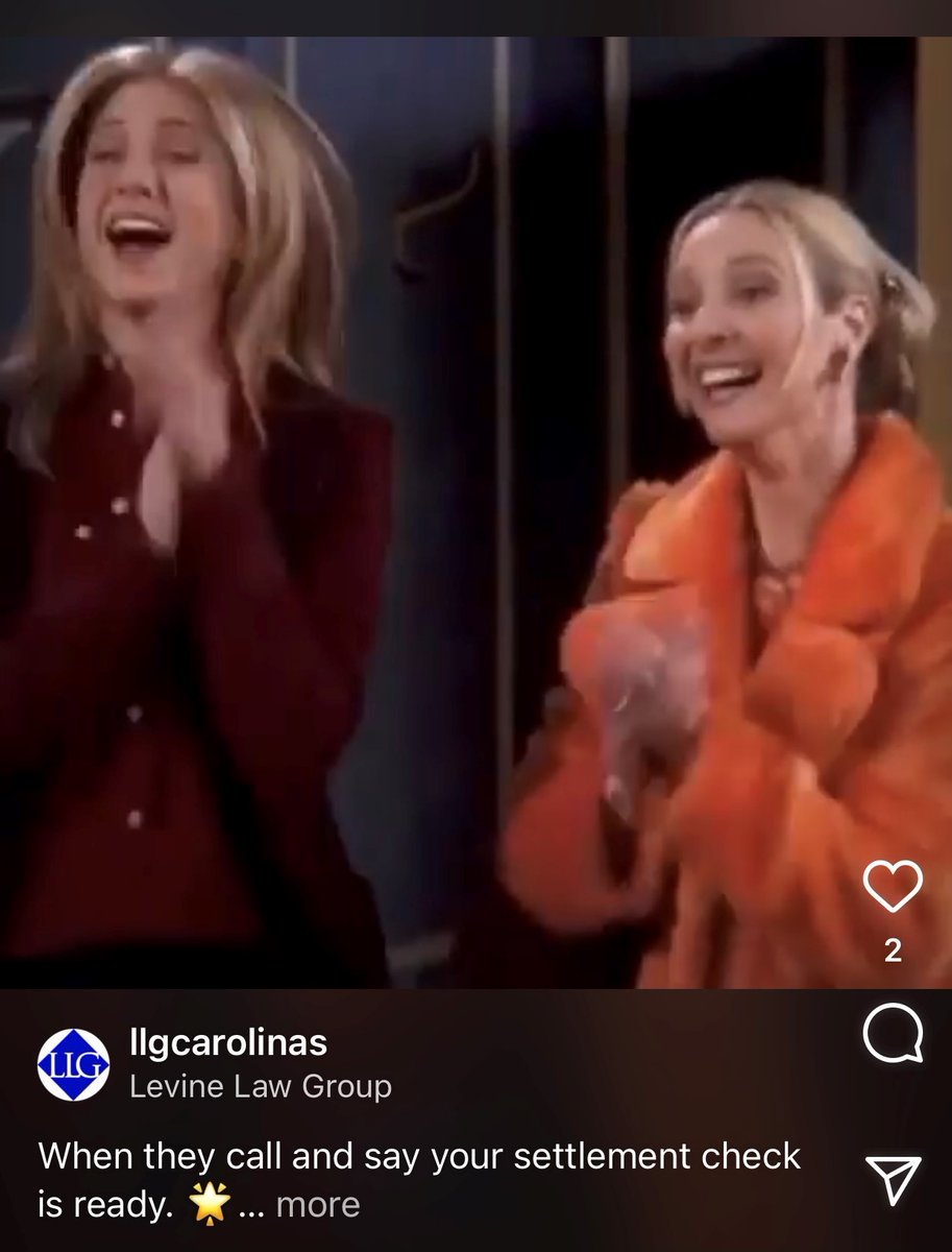 levinelawgrp's tweet photo. We posted the GIF a couple of years ago with a witty practice-related reference. Today we post because we're happy THEY'RE BACK! #ItsBeen17Years #Friends #FriendsReunion #CallLevineLaw #LevineCares https://t.co/hqdXAfAP8c