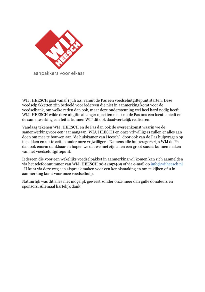 Stichting WIJ, HEESCH (@heeschwij) on Twitter photo 