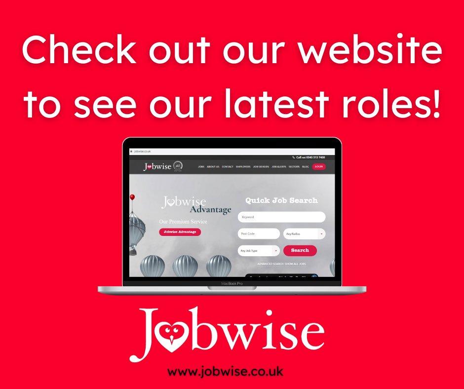 JobwiseGroup's tweet image. If you’re looking for #temporarywork or #permanentwork, we are here to help!

Click the link below to see our latest roles ⬇️

bit.ly/2ltmiif

#jobs #recruitment #northwest