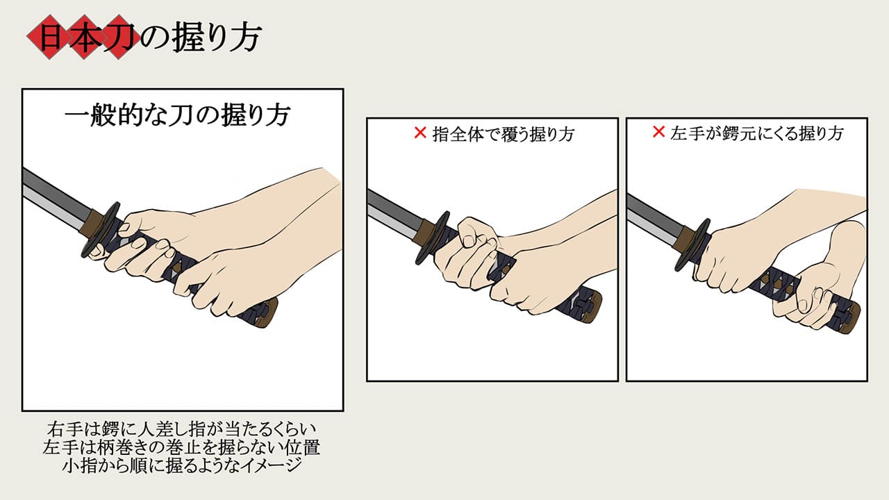 お絵かき講座パルミー お絵かき賞品が当たるキャンペーン実施中 新講座のお知らせ 日本刀の描き方 塗り方を学ぶ講座が開講しました 講座の前半は刀の種類や部位の紹介や構え方など 日本刀の基礎知識を徹底解説 後半は握る手の部分も含め日本刀