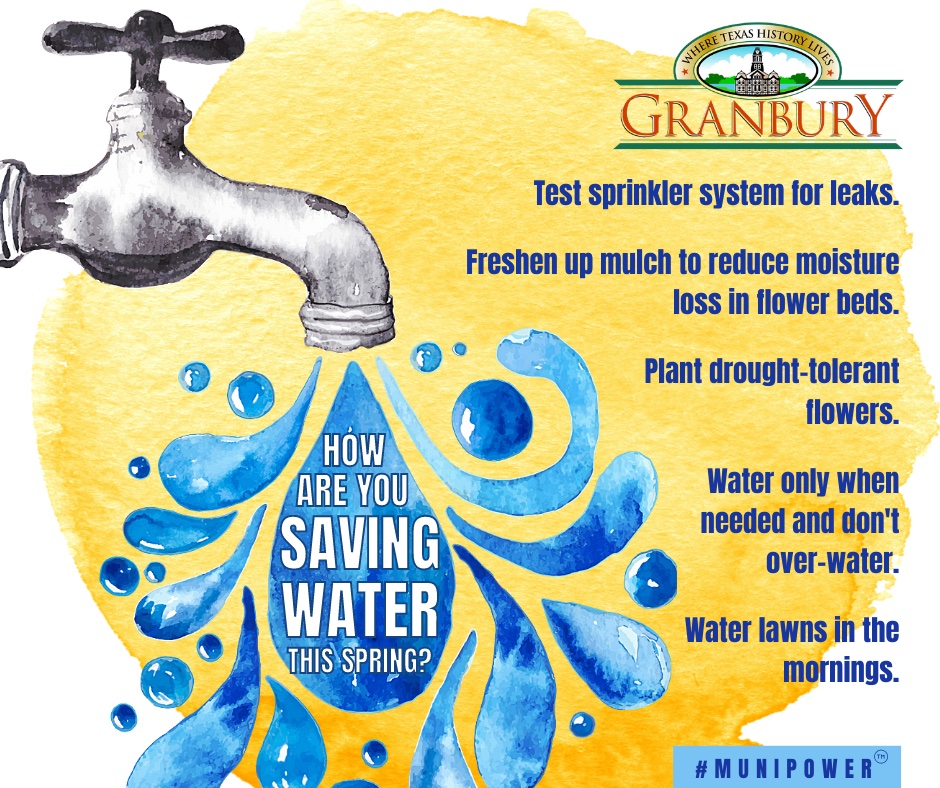 With spring in full swing, use these tips to save water and money! #SaveWater #Spring2021 #MuniPower