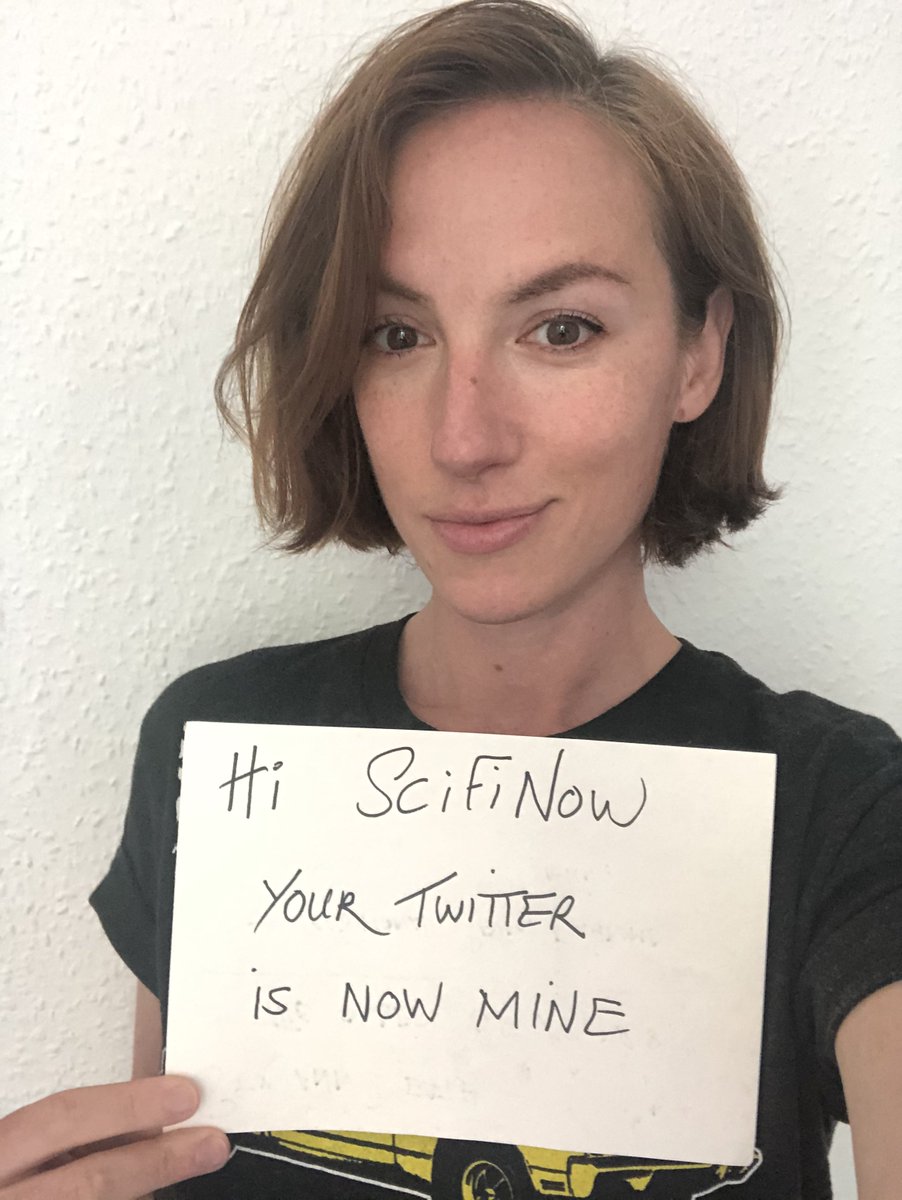 SciFiNow's tweet photo. This twitter account will now play host to the mysterious parasitic entity known as A Writer. 
@LaureEve https://t.co/ga8jDnBpiw