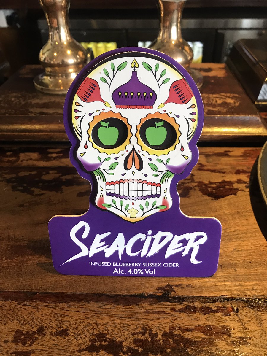On Tap <a href="/SeaCiderSussex/">SeaCider</a> 🍻 

Infused Blueberry Sussex Cider Perfect for sitting in the sun 🌞 

Check out the pump clip 🙌