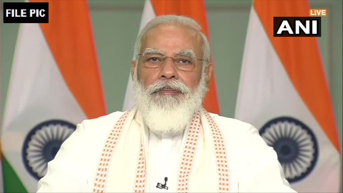 ANI's tweet photo. PM Modi to visit Odisha &amp; WB to review the impact of #CycloneYaas tomorrow. He'll first land in Bhubaneswar where he'll hold a review meeting. Then he'll proceed for an aerial survey in affected areas of Balasore, Bhadrak &amp; Purba Medinipur. He'll take part in review meeting in WB https://t.co/Wz2aVCVozI
