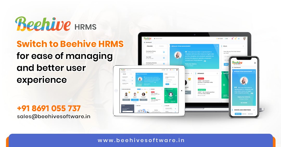 beehivehcm's tweet photo. Switch to Beehive HRMS for ease of managing and better user experience
-
Visit: https://t.co/vPPgwl31KY
-
#hrms #Beehivesoftware #HCM #HRIS #HumanResource #Covid19 #HRLeaders #MobileHR #HrTech #SmartHR #workfromhome #HRsoftware #HRsoftwareIndia #hrfactors #WFH https://t.co/IVenmNcfOw