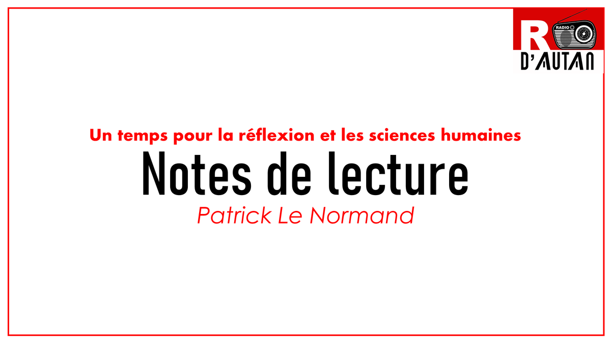 r_dautan's tweet photo. À 13h sur #RDAutan 📻
👉 Prenez un temps pour la réflexion et les sciences humaines avec les Notes de Lecture de Patrick Le Normand
Pour écouter : https://t.co/Pi21gSaXuh 🎧
#Réflexion #Radio #SciencesHumaines #NotesDeLecture https://t.co/q7iH6a46KG