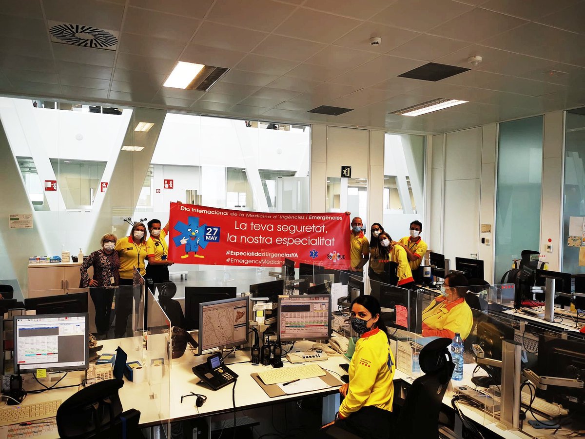 Juanjoverge's tweet photo. 📅 27 de maig #EmergencyMedicineDay 
Recolzant el moviment per tenir #EspecialitatUrgenciesJa des de sala SEM CECOS Reus

 @semgencat
 @SoCMUE @SEMES_ @sanidadgob @CarolinaDarias 
 https://t.co/6lCiDCrQV3 https://t.co/ypOTe8Go9U