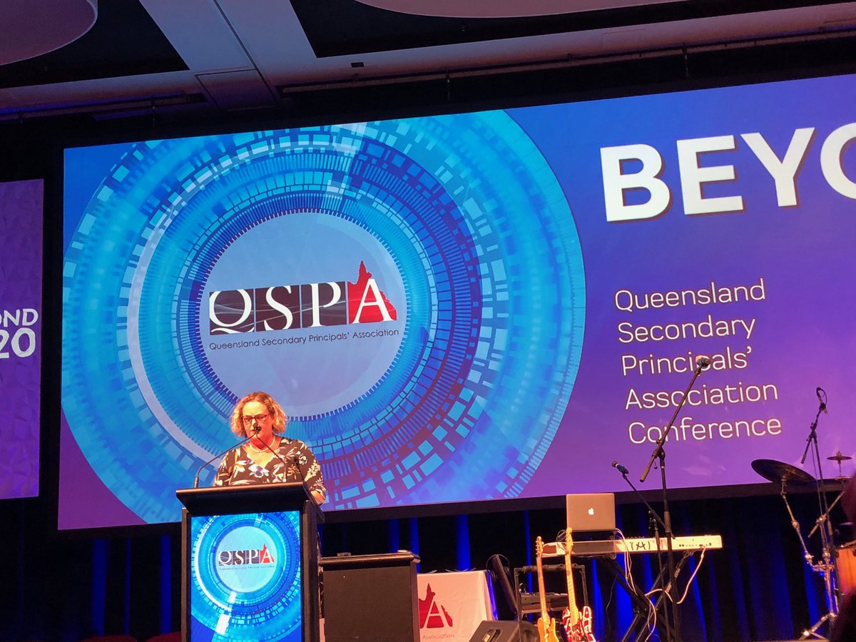 Listening to Cresta Richardson speaking at QSPA Conference dinner. It was fabulous to see so many Qld educators together.