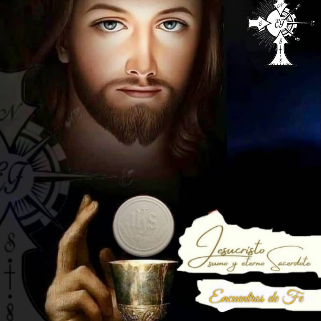 FeEncuentros's tweet photo. «Tomad, esto es mi cuerpo». Mc 14, 12a. 22-25. Nuestro Señor Jesucristo, Sumo y Eterno Sacerdote #EncuentrosDeFe https://t.co/ds3Y79ci0x