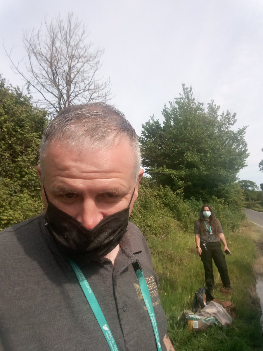 sdc_wardens's tweet photo. Katie and Craig on fly tip patrol in #hardwicke , found a couple if bags if trade waste, sadly.
There’s no excuse for this - @GlosCC recycling centres are open for pre-booked visits
#PykeQuarry is open for pre-booked visits https://t.co/MB6y3WrGR7