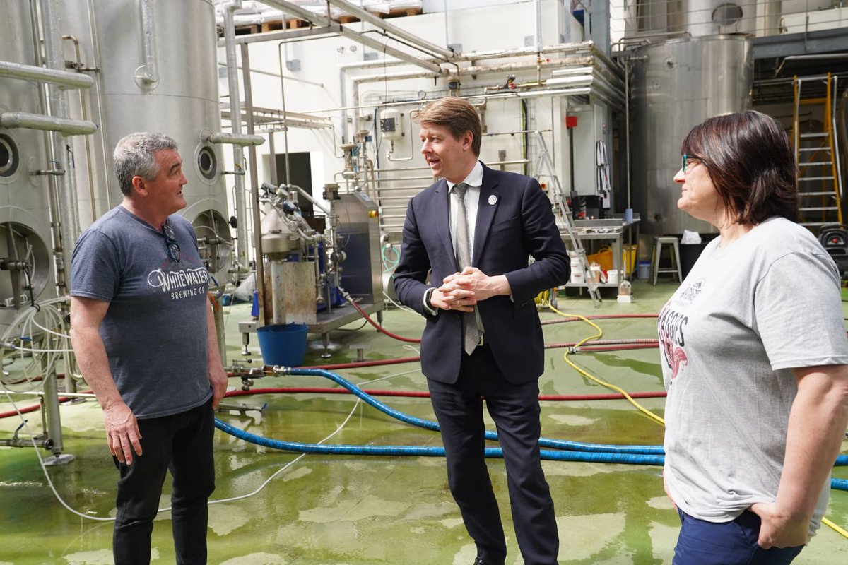 Northern Ireland Office (@niogov) on Twitter photo Concluding his day, Minister Walker met with the award winning <a href="/Whitewaterbeer/">Whitewater Brewery</a> - following the impact of the pandemic, the brewery has adapted to focus on packaged beer, <a href="/WalkerWorcester/">Robin Walker</a> discussed the economic challenges of COVID19, reiterating the continuing Government support. Concluding his day, Minister Walker met with the award winning <a href="/Whitewaterbeer/">Whitewater Brewery</a> - following the impact of the pandemic, the brewery has adapted to focus on packaged beer, <a href="/WalkerWorcester/">Robin Walker</a> discussed the economic challenges of COVID19, reiterating the continuing Government support.