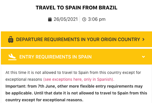 espanhatotal's tweet photo. Sabem aquele anuncio de que a Espanha reabria as fronteiras - que foi replicado em inúmeros sites e redes sociais? Até agora não temos nenhuma confirmação. A partir do 7 de junho, pode (ou não) ter mudanças. Fiquem no aguardo. Não comprem nada que não seja cancelável. https://t.co/KIl7A9ui8j