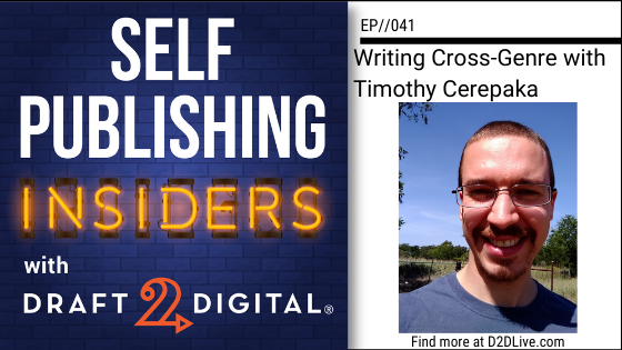 Draft2Digital's tweet photo. The newest episode of Self Publishing Insiders with D2D is available now!

Check out @kevintumlinson's interview with @TimothyCerepaka about how he writes cross-genre!

https://t.co/JsUkPcMsBF

#podcast #interview #amwriting #indieauthor #selfpublishing https://t.co/baWRINLenp
