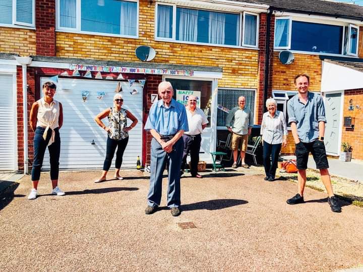 My great-grandad aged 19 (in 1939) and 101 (today). Happy birthday to the biggest lad in coventry 🙏