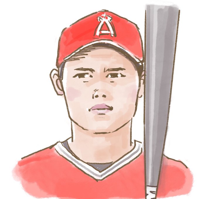 ダウンロード 大谷翔平 イラスト 大谷翔平 面白い イラスト