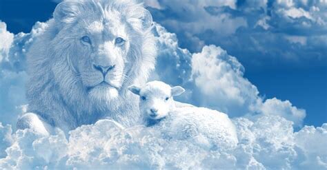 “...Worthy is the Lamb, who was slain, to receive power, wealth, wisdom, strength, honor, glory and praise!” Then I heard every creature in heaven... saying: “To him who sits on the throne and to the Lamb be praise and honor and glory and power, for ever and ever!””

Rev. 5:12-13
