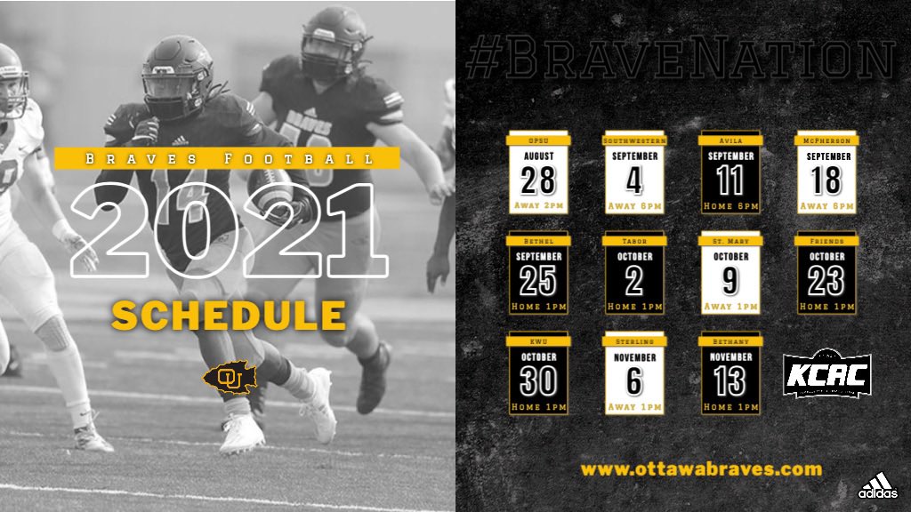 🟡⚫️2021 Schedule ⚫️🟡
#BraveNation