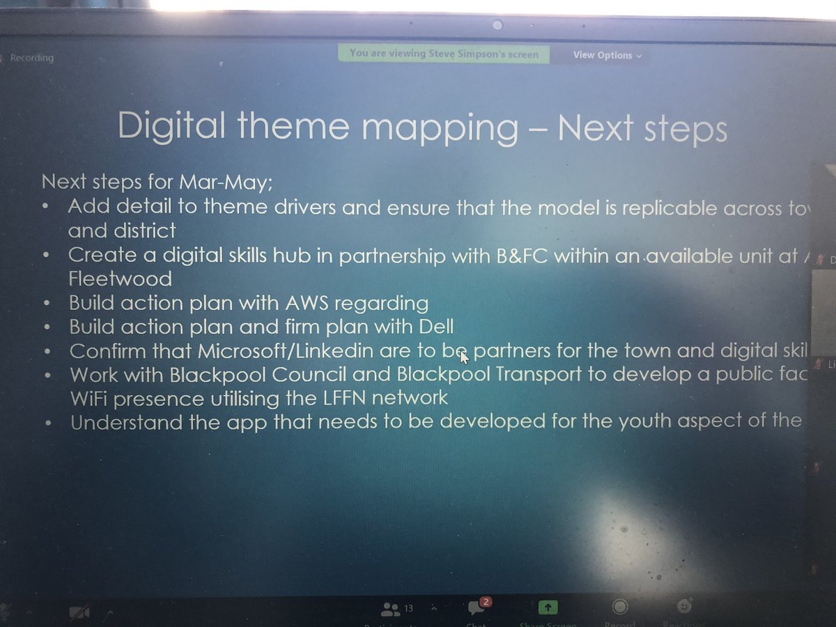 NHSLocalGrowth's tweet photo. Always a pleasure to join Future Fleetwood leadership collective. Today we’re recording the meeting for our @NHSConfed Conference session on 17 June. Currently discussing the digital work plan - real #placebasedleadership thanks for the welcome @markspen9999 @dave_mcpartlin et al https://t.co/Xj0aPpdsKA