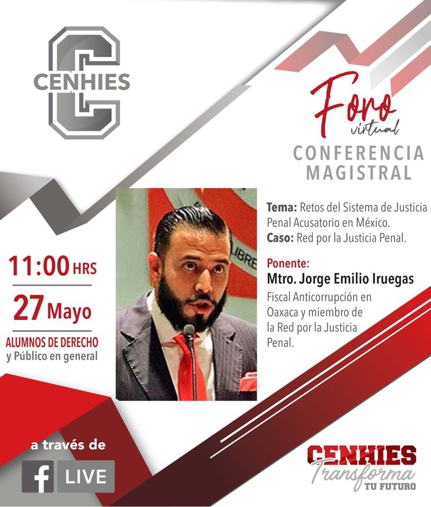 redimpulsando's tweet photo. Sigue la conferencia magistral sobre los Retos del Sistema de Justicia Penal Acusatorio en México, impartida por el Mtro. Jorge Emilio Iruegas para alumnos del Centro Hidalguense de Estudios Superiores (CENHIES).

https://t.co/XCCGyjtpKG https://t.co/dwyVhThdWl