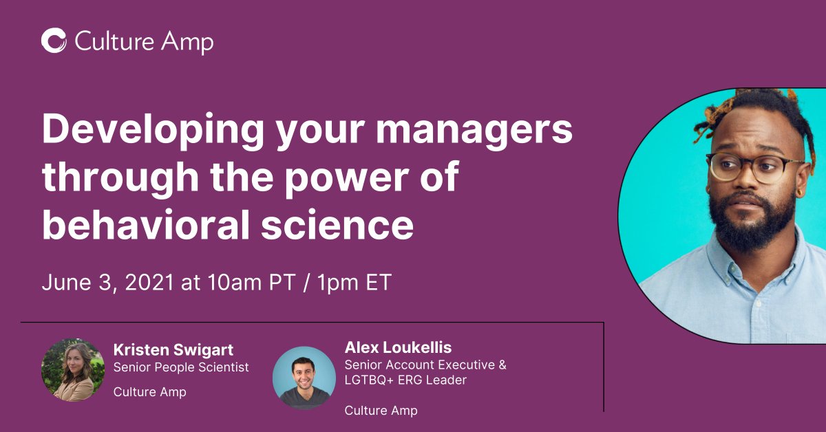 If you know me, you know I am a true #peoplegeek when it comes to leader development. If you're interested in learning about how behavioral science can help you develop your managers, join me and my colleague Alex to learn more next week on June 3rd at 1 pm (ET)