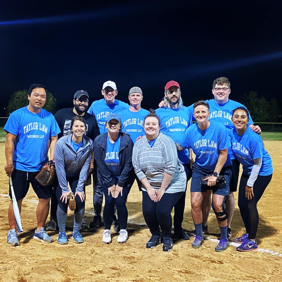 taylor_law_'s tweet photo. Taylor Law Partners softball team is taking the field tonight! 🥎
.
#teamtlp #tlp #taylorlawpartners #rogersarkansas #rogersregionalsportspark #softball #community https://t.co/hm4iLJdreP