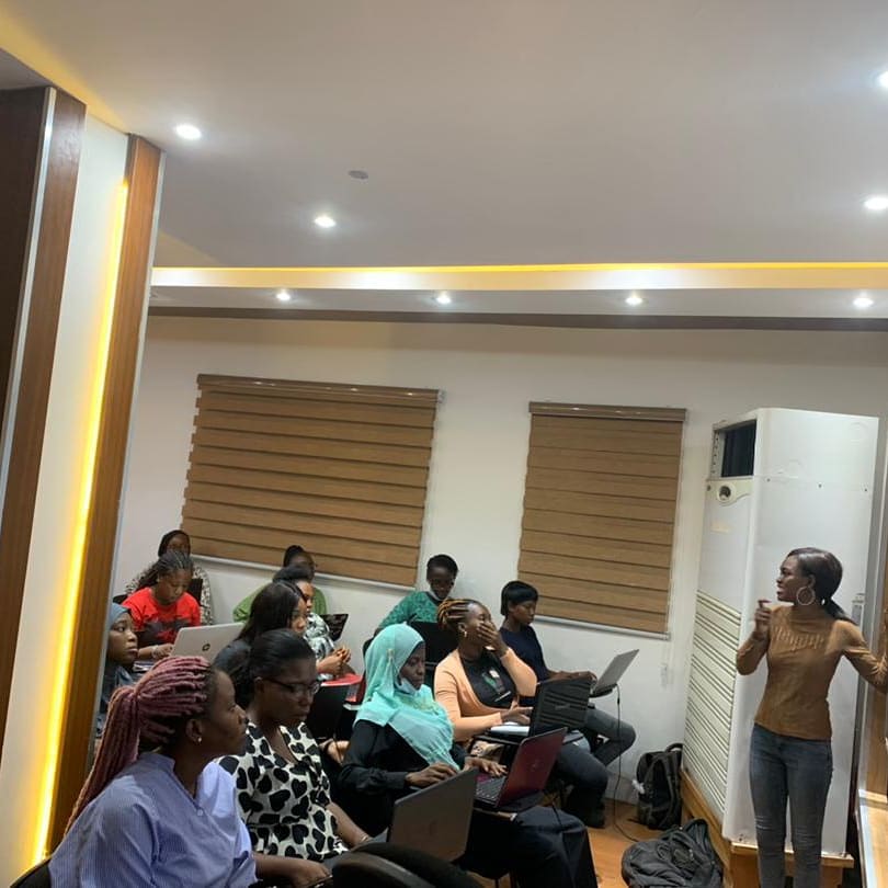 Day 4 of the Lagos Girls in tech Bootcamp 
<a href="/EkoInnovation/">Eko Innovation Centre | Venture Studio</a>
#agile #womenintech #bootcamp #agility #WomenInSTEM #tech #lagos