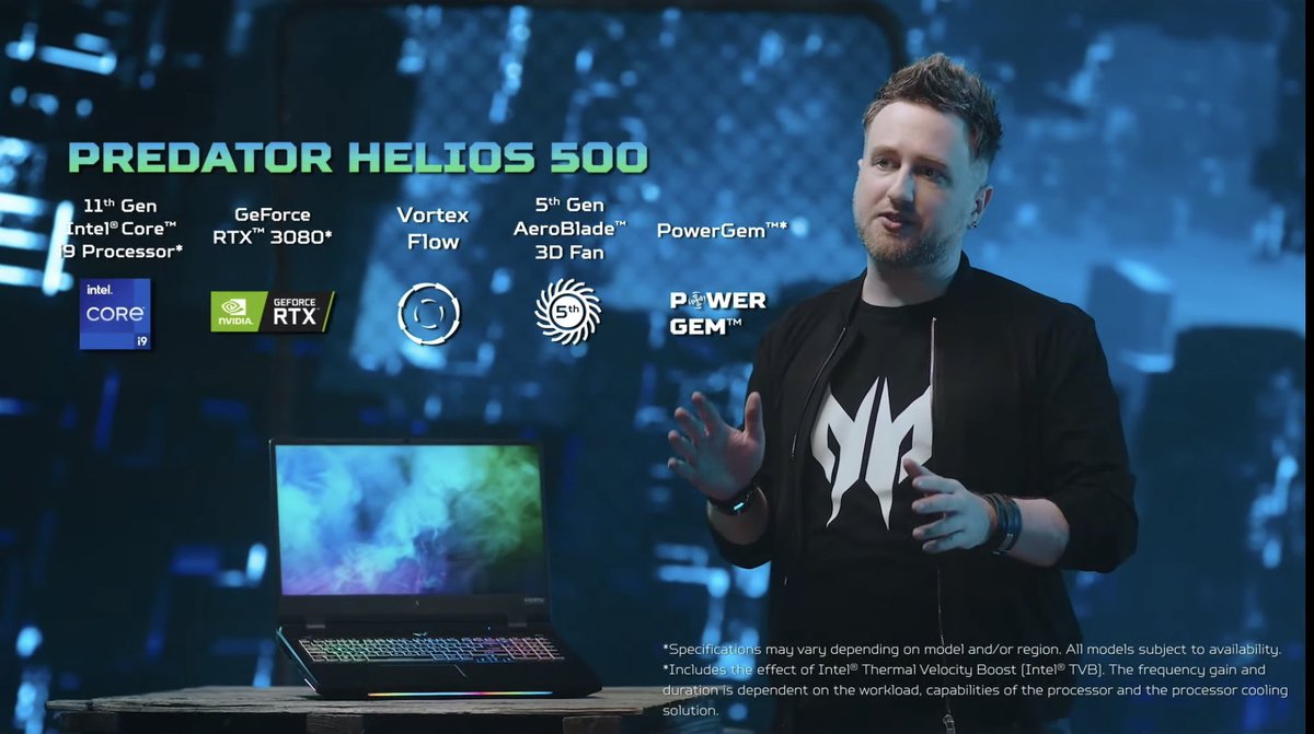 TariqTechs's tweet photo. ✅ المنتج الثالث #PredatorHelios500
- قوة في اللعب، إضاءات ليد ملونة وتتفاعل مع المحتوى👍🏼
- تحديث الشاشة 120Hz
- زمن الاستجا��ة 3ms
- كرت شاشة #NvidiaRTX3080
- معالج i9 Intel 11th
- شاشة 17 انش، ليد بنسبة إضافة ووضوح عالي
- نظام مراوح وتبريد عالي
#NextAtAcer @PredatorMENA https://t.co/HpwJw6XQqH