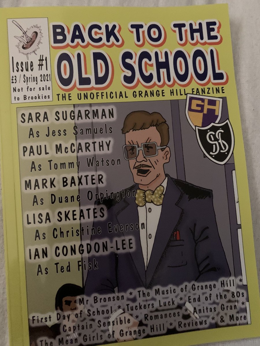 The first issue of the @GrangeHillZine has arrived today. Can’t wait to read it!