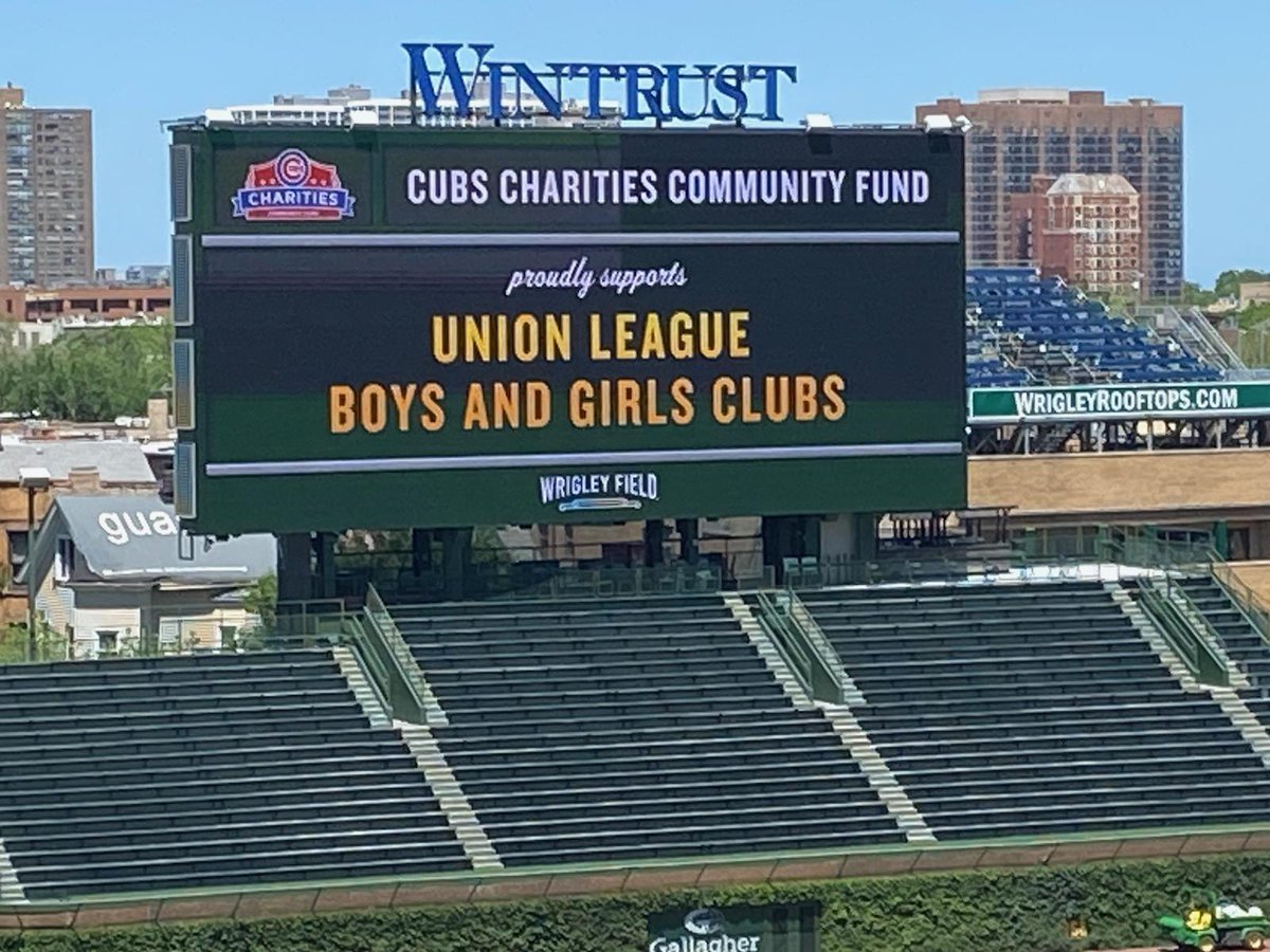 ULBGC65's tweet photo. We're proud to work with @CubsCharities for a unified and thriving Chicago.
Thank you Cubs Charities for supporting Union League Boys &amp; Girls Clubs and for joining us in building #GreatFutures.
#CubsTogether #ulbgc https://t.co/a3kvhsc4PG