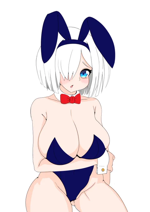 結構前に描いた未完成浜バニー 