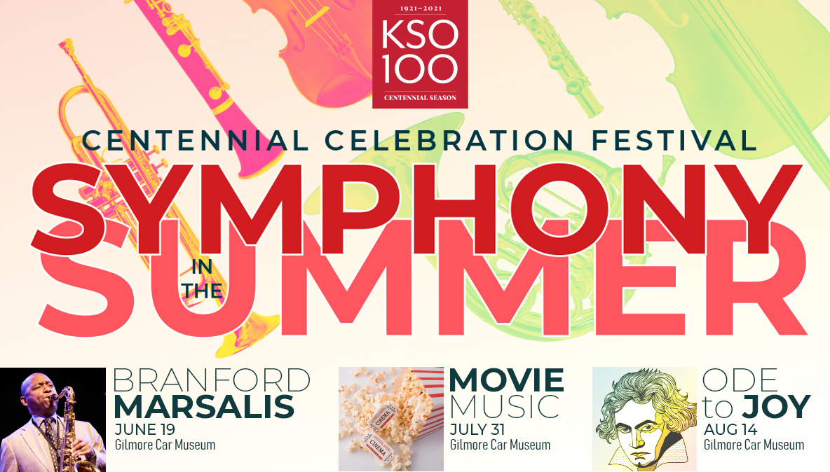 Announcing a summer of outdoor, live, in-person concerts! Branford Marsalis - Movie Music - Ode to Joy - &amp; more! Details at bit.ly/KSO-Events