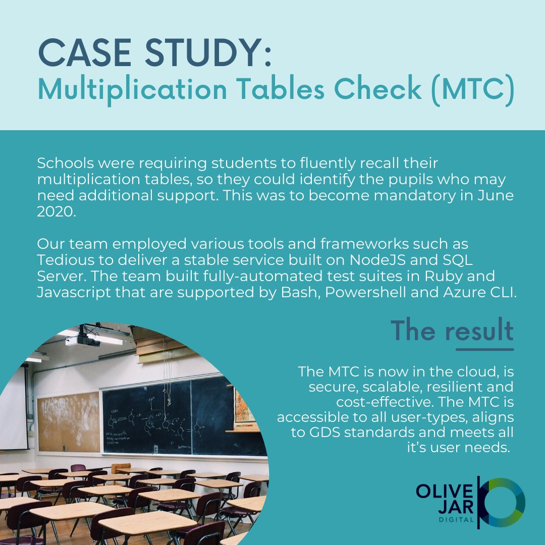 olivejardigital's tweet image. A project that we&apos;re very proud to have been a part of...

#schools #mtc #multiplicationtablecheck #maths #education #students #teachers #digitaltransformation #edtech