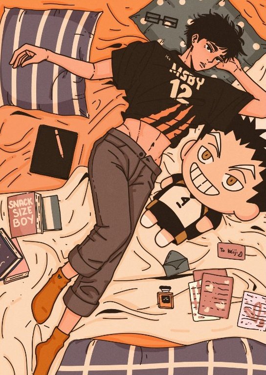 tinybibe's tweet photo. What does Akaashi do when his husband is not home? 🤔 #Akaashi #BokuAka https://t.co/NnDJl3JZL0