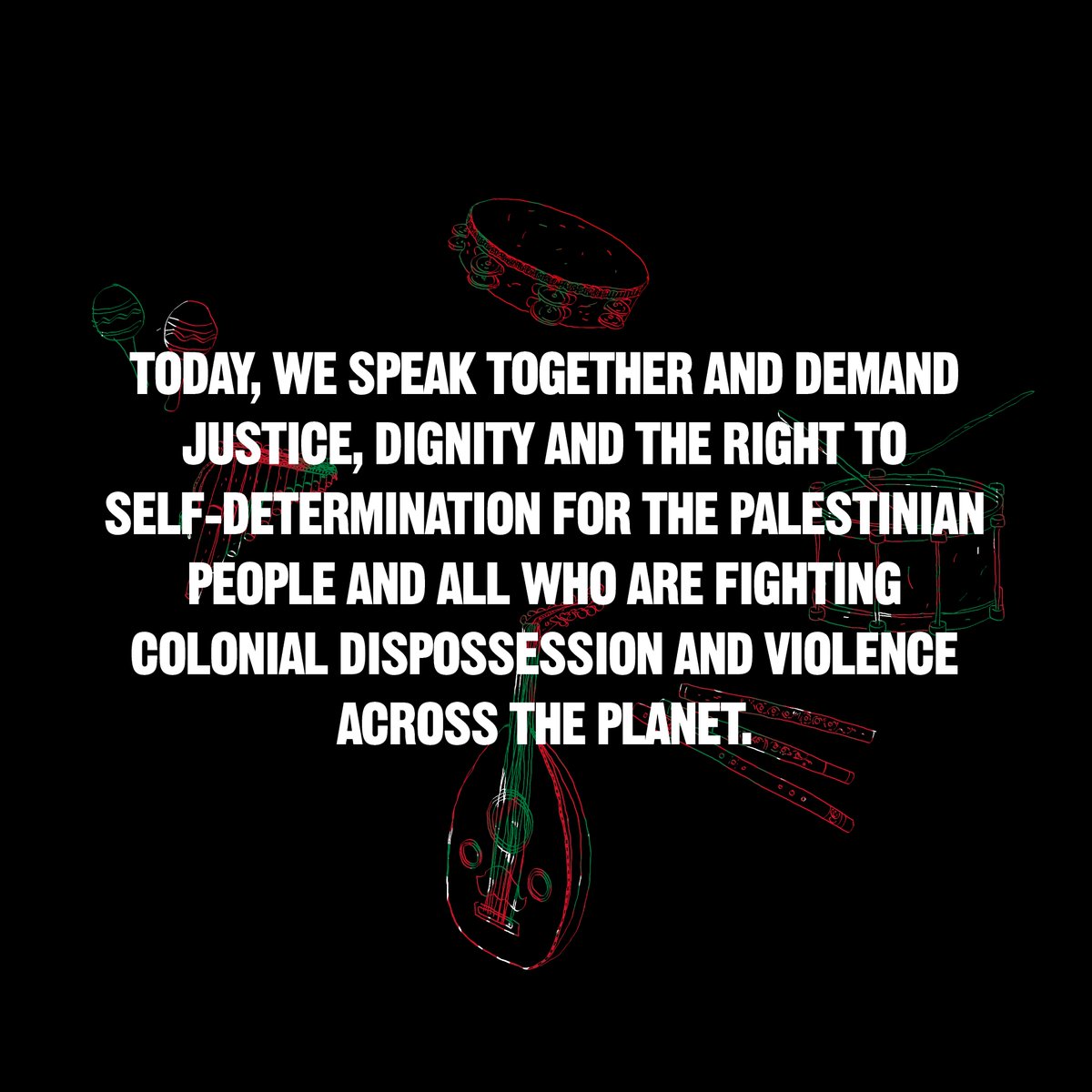 musicpalestine's tweet photo. Musicians! Want to join us?

Please post the below images along with the hashtag #MusiciansforPalestine &amp; the following text: 

I join #MusiciansforPalestine &amp; stand in solidarity with Palestinians for the end of apartheid &amp; for freedom, justice &amp; equality for all @Musicians4PS https://t.co/a5ygWFgFnX