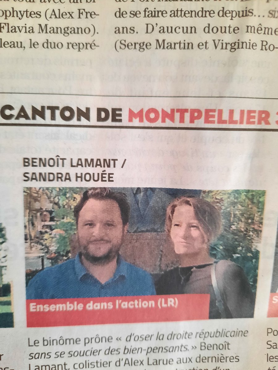 lamantbenoit34's tweet photo. A lire aujourd'hui dans @MLMontpellier #binome
Ensemble dans l'action
#canton #Montellier 3 #monconstat
#Aubes #LaPompignane #ecusson-est #comedie #lesBeauxArts #Antigone #ParcàBallon #Rivesdulez #Richter #PortMarianne #LaLironde #Odysseum #Grammont https://t.co/nxbaZOs1qa