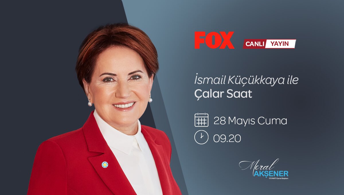 🗓 28 Mayıs Cuma (yarın)
⏰ 09.20'de
📺 FOX TV ekranlarında

<a href="/KucukkayaIsmail/">Ismail Kucukkaya</a> ile #ÇalarSaat programına konuk oluyorum.

İlgilenen herkesi ekran başına bekliyorum...