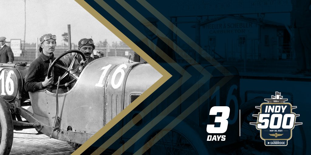 IMS's tweet image. Celebrating 3 days away from the 105th Running of the #Indy500 presented by @GainbridgeLife with our 3rd winner: Jules Goux.

#ThisIsMay | #INDYCAR