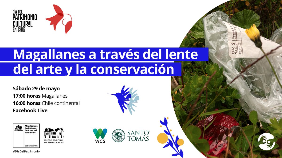 santotomaspuq's tweet photo. Nos sumamos con todo al #DiaDelPatrimonio este sábado 29 - 17:00 hrs, conversando en vivo, con el, fotógrafo Thierry Dupradou y la bióloga @DanielaDroguett, en la charla: "Magallanes a través del lente del arte y la conservación", organizada por Museo Regional de #Magallanes #puq https://t.co/qoyDRcfxAZ