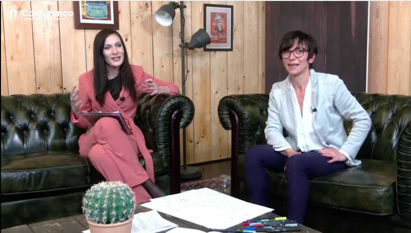 Un veloce riepilogo della mattinata con <a href="/fedebulega/">Federica Bulega</a> e <a href="/FreeStyleEdit/">Cristina Savi</a> con la sua mappa mentale: cosa abbiamo imparato e cosa ci portiamo a casa dalla prima parte di #Nconf21?