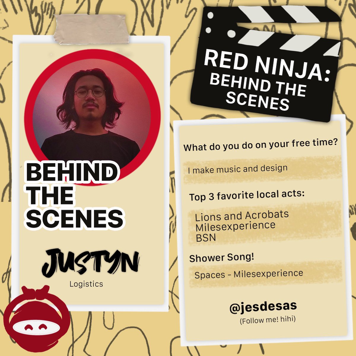 Check out @jesdesas top 3 favorite bands 👀👀 Hands up if you listen to <a href="/lionsacrobats/">lions & acrobats</a> , @milesexperience , and Basically Saturday Night! 🙌🏻🙌🏻🙌🏻🙌🏻