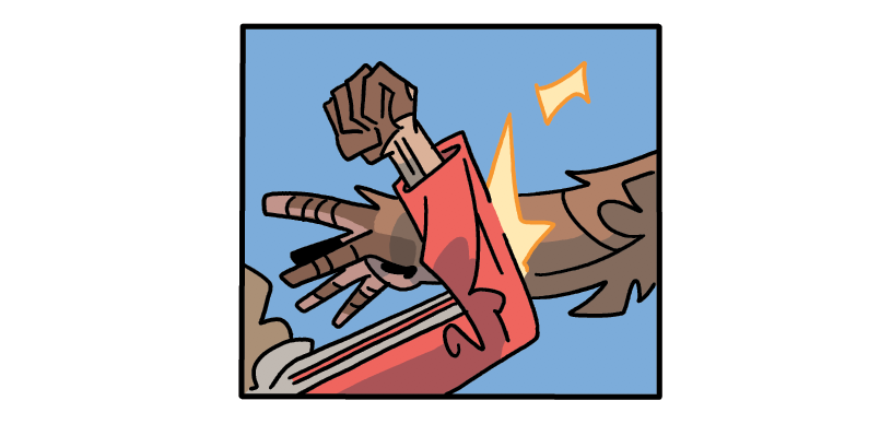 I've done next to nothing but this Trigger Keaton fightin' story for the Skybound X anthology for the past couple weeks or thereabouts. But it's done! 